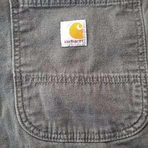 Carhartt Relaxed Fit Mens 38x32(tag 38x34) Gray Workwear Cotton Canvas Pant